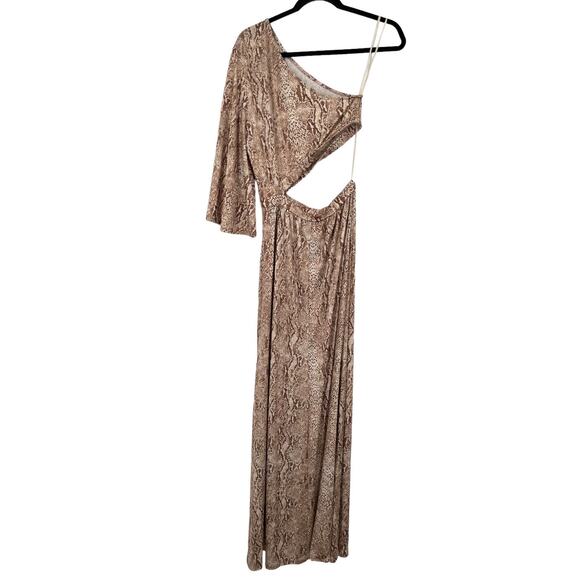 L'Agence dress Fontana cutout maxi brown size 8 - Picture 7 of 9